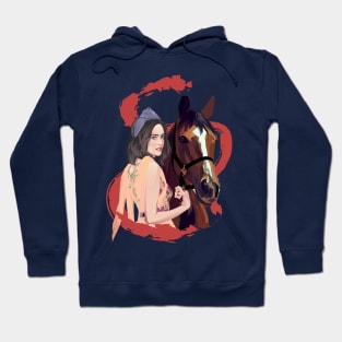 beautiful women with horses Hoodie